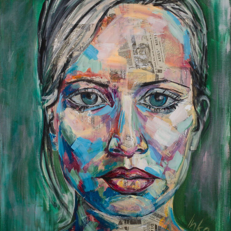 portret akryl na płótnie